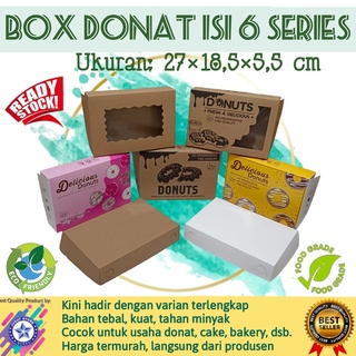 Image of Box Dus Donat isi 6 @1Pcs