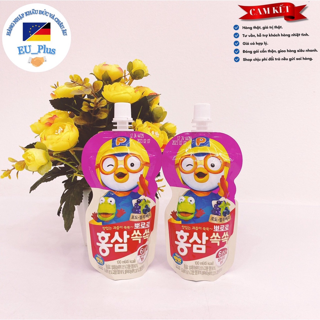 Nước Hồng Sâm Pororo Trẻ Em Hàn Quốc