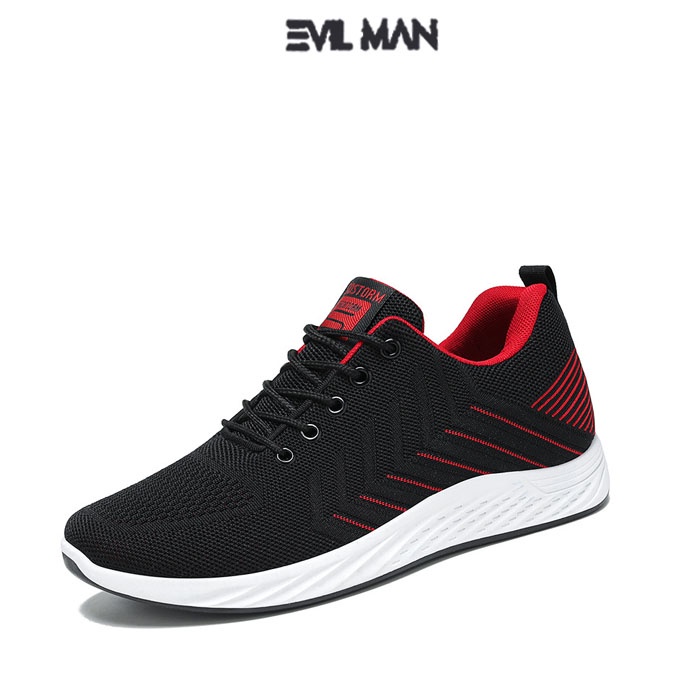 Giày Sneaker Nam, Giày Thể Thao Nam EVIL SPORT Màu Đỏ Đen Rẻ Đẹp - ESRDRED