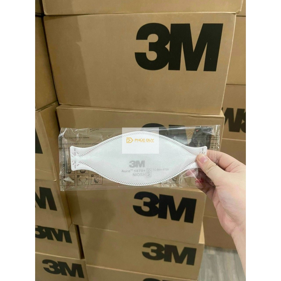 [CHÍNH HÃNG ] 1 cái Khẩu trang 3M 1870+ đạt chuẩn N95 và P2, chống bụi, phòng độc, phòng dịch