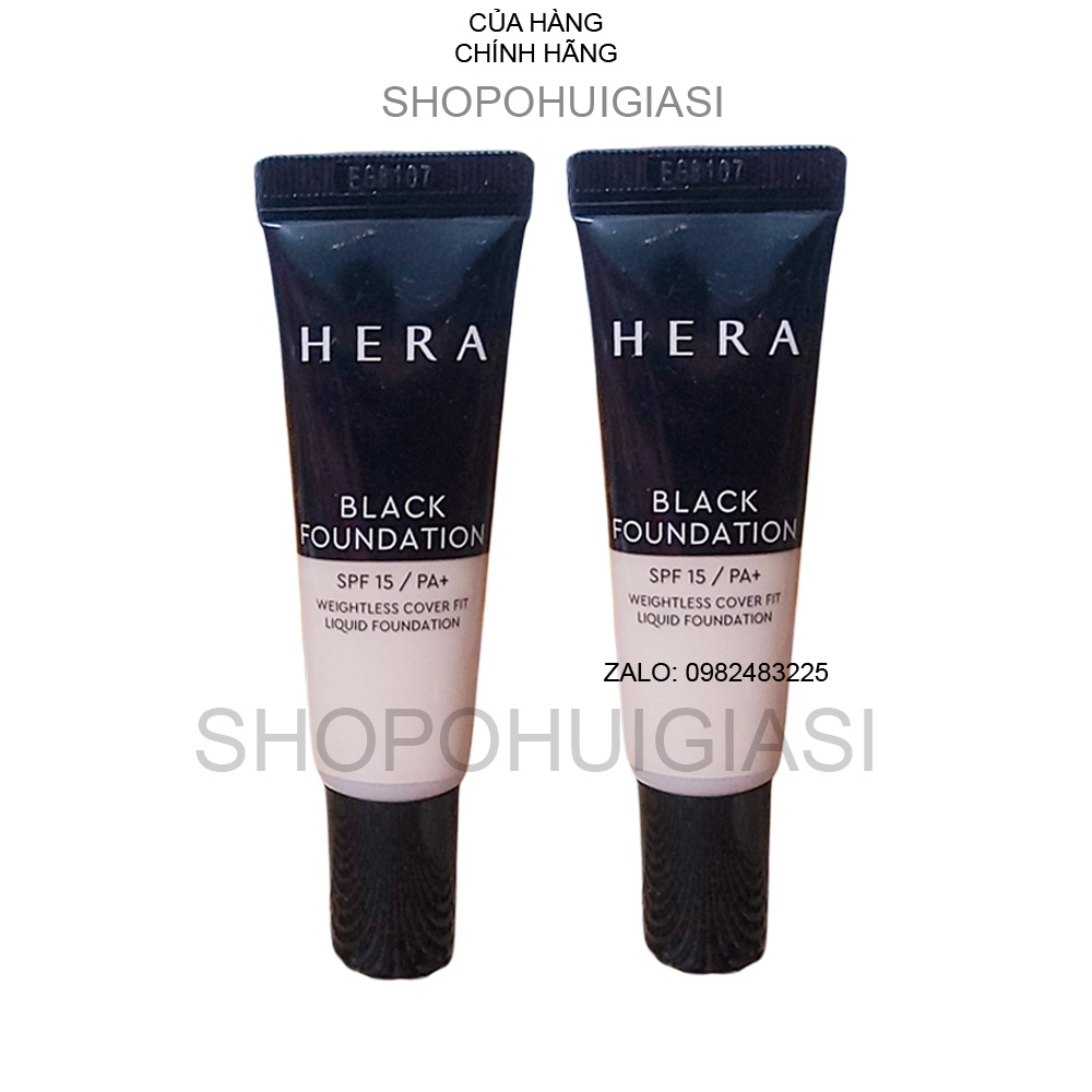 [Siêu phẩm mới] Tuýp kem nền siêu che khuyết điểm đẹp ko tỳ vết Hera Black Foundation 10ml