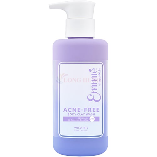 Sữa tắm Emmié Acne-Free Body Clay Wash hỗ trợ giảm mụn ẩn (250ml)