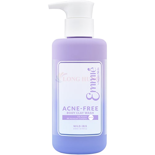 Sữa tắm Emmié Acne-Free Body Clay Wash hỗ trợ giảm mụn ẩn