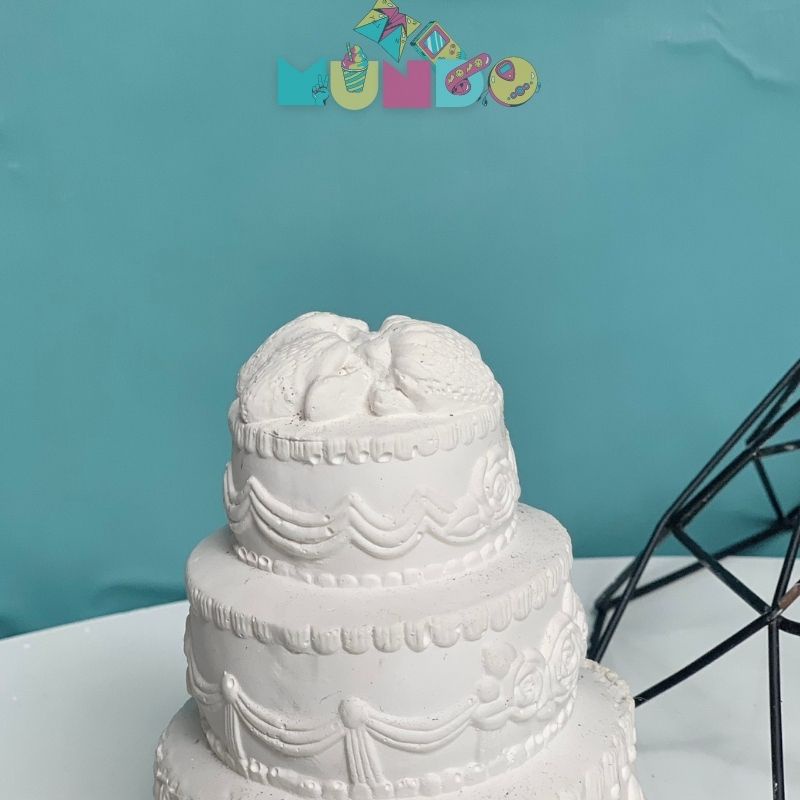 Tượng tô màu (có màu cọ) cao cấp chọn mẫu SIZE X BÁNH KEM, tượng thạch cao MUNDO