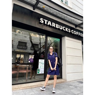 Váy polo hoạ tiết thêu