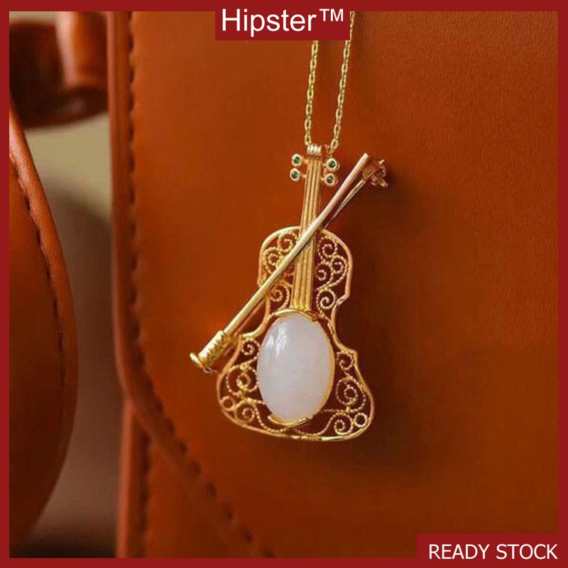 Mới Ngọc Bích Tự Nhiên Mặt Dây Chuyền Vàng Vòng Cổ Trang Sức Nữ