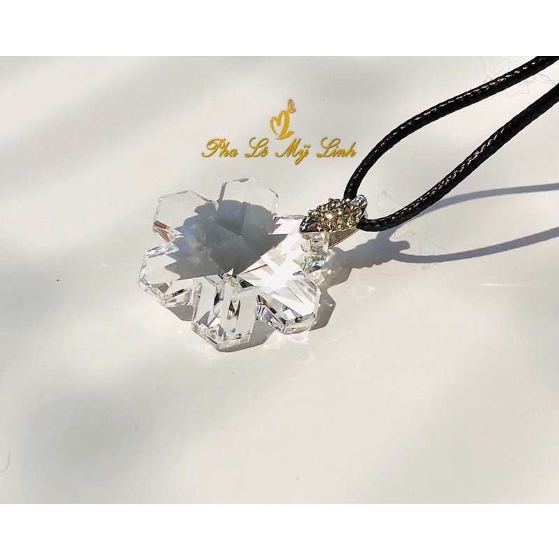 Mặt dây pha lê Swarovski hoa tuyết