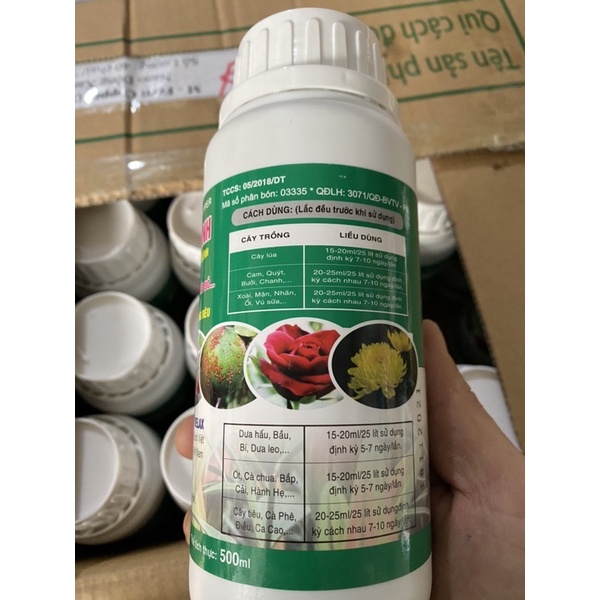 Nano đồng xanh rửa vườn chai 500ml tẩy rong rêu loét sẹo xì mủ tảo đỏ