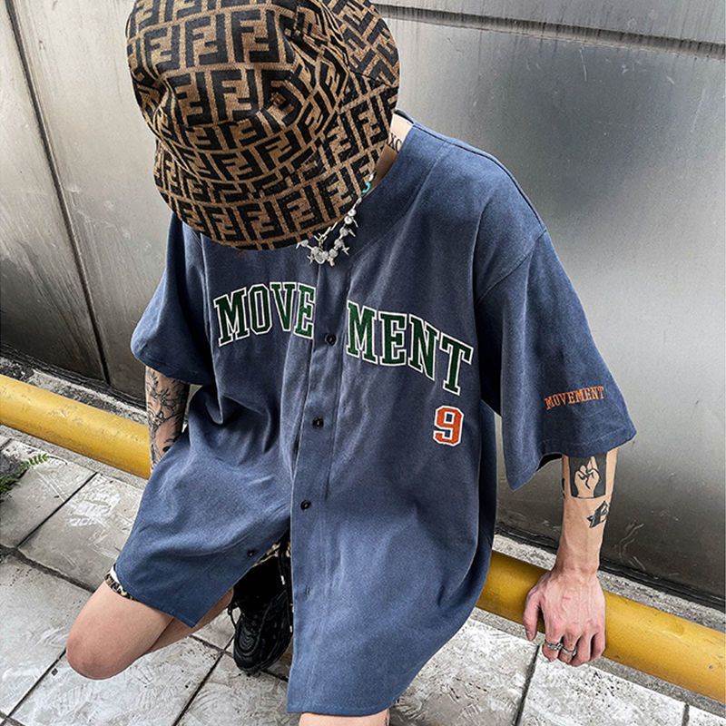 ÁO SƠ MI BÓNG CHÀY LOẠI ĐÓNG CÚC UNISEX CHẤT VẢI THÔ