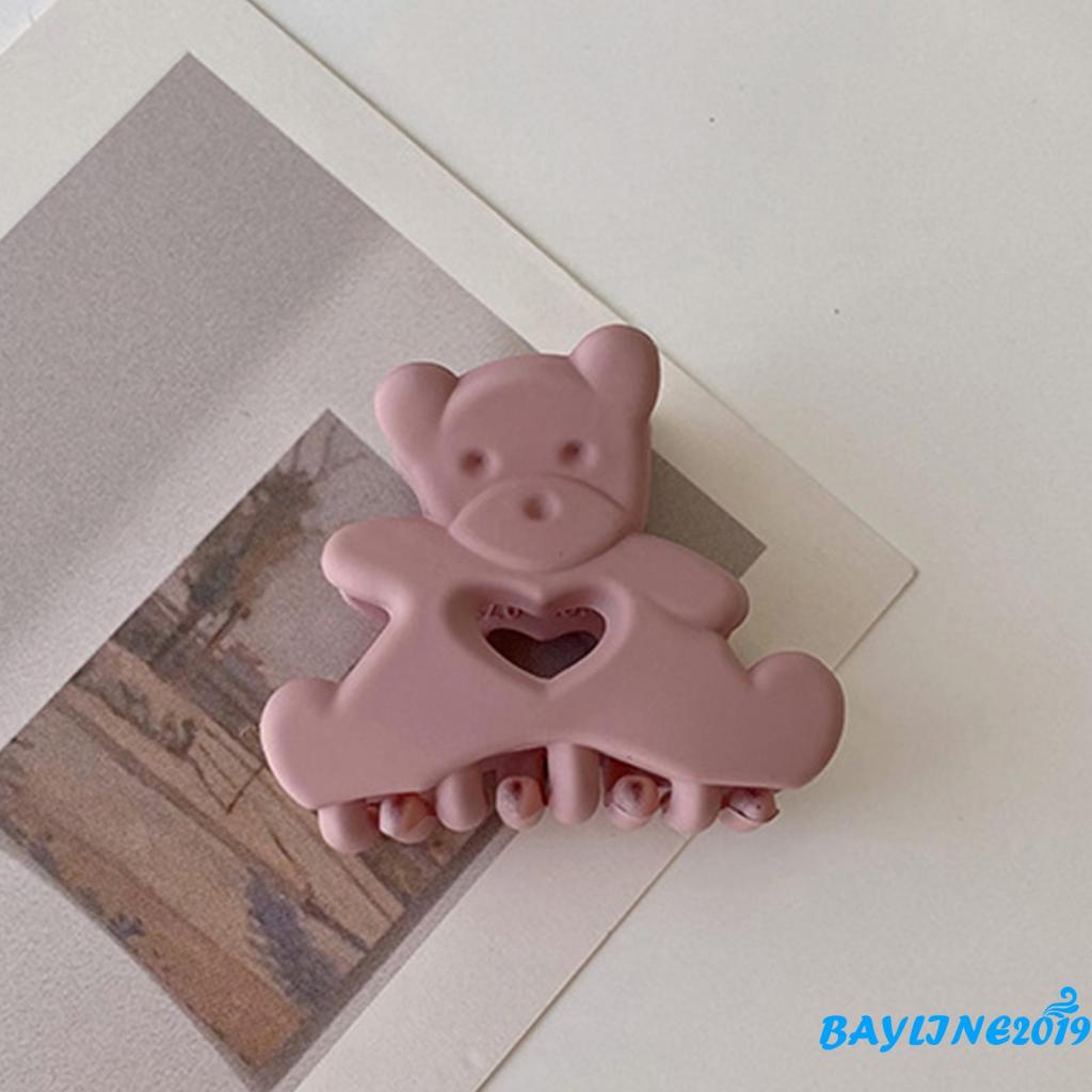 BAY-Kẹp bắt cá mập thiết kế rỗng chống trượt hình trái tim hoạt hình sáng tạo cho nữ