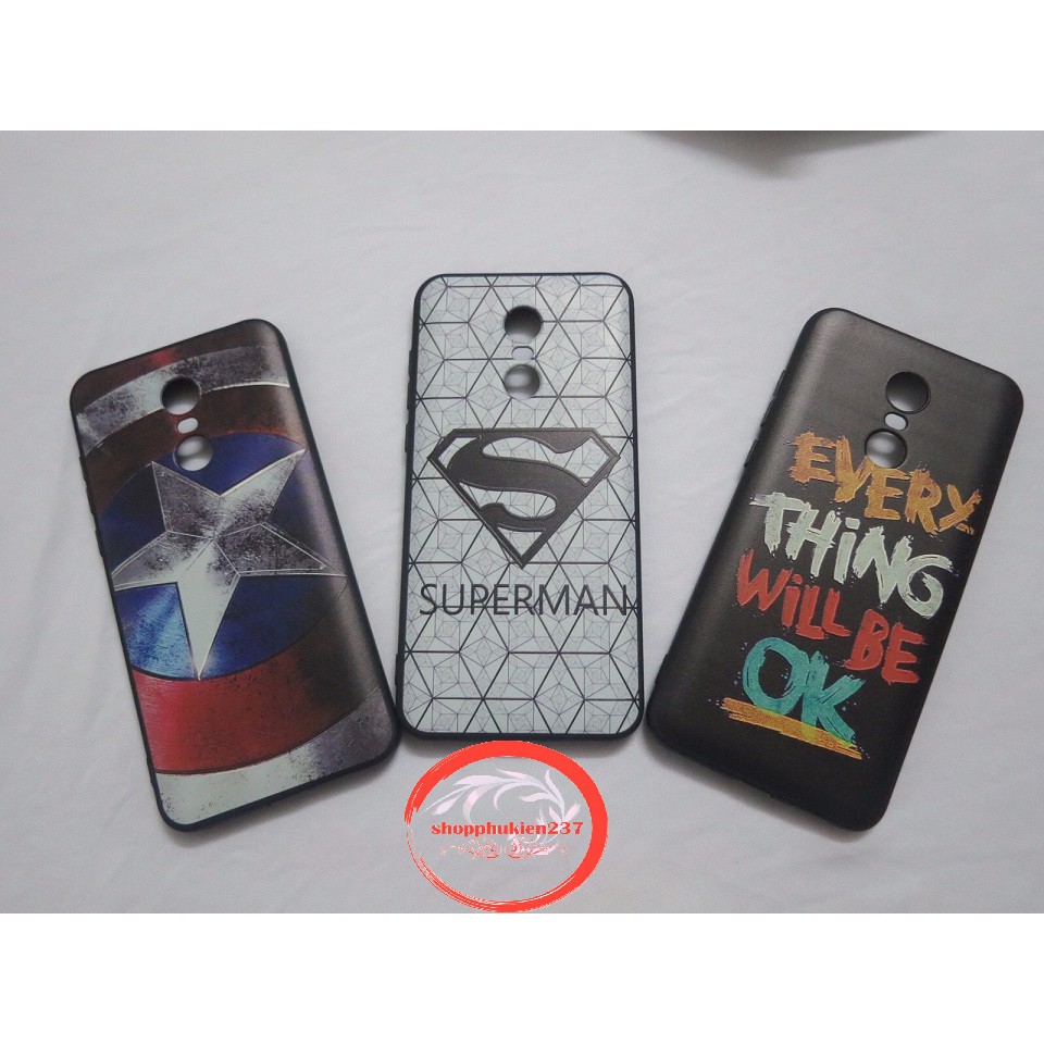 [Freeship toàn quốc từ 50k] XIAOMI REDMI 5 PLUS ỐP LƯNG DẺO IN NỔI 3D CAO CẤP