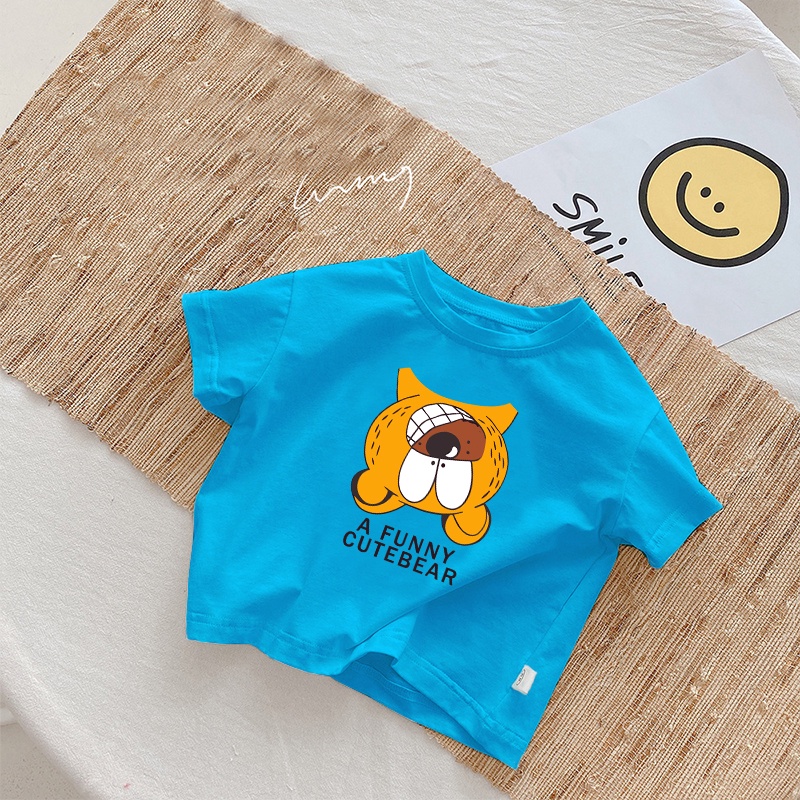 Áo thun cho bé trai, bé gái mùa hè 0 đến 4 tuổi họa tiết hoạt hình ATTE132