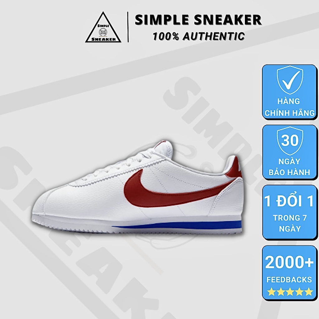 Giày Nike Cortez Auth 💙FREESHIP💙 Giày Thể Thao Nike Chính Hãng 2 Màu - Simple Sneaker