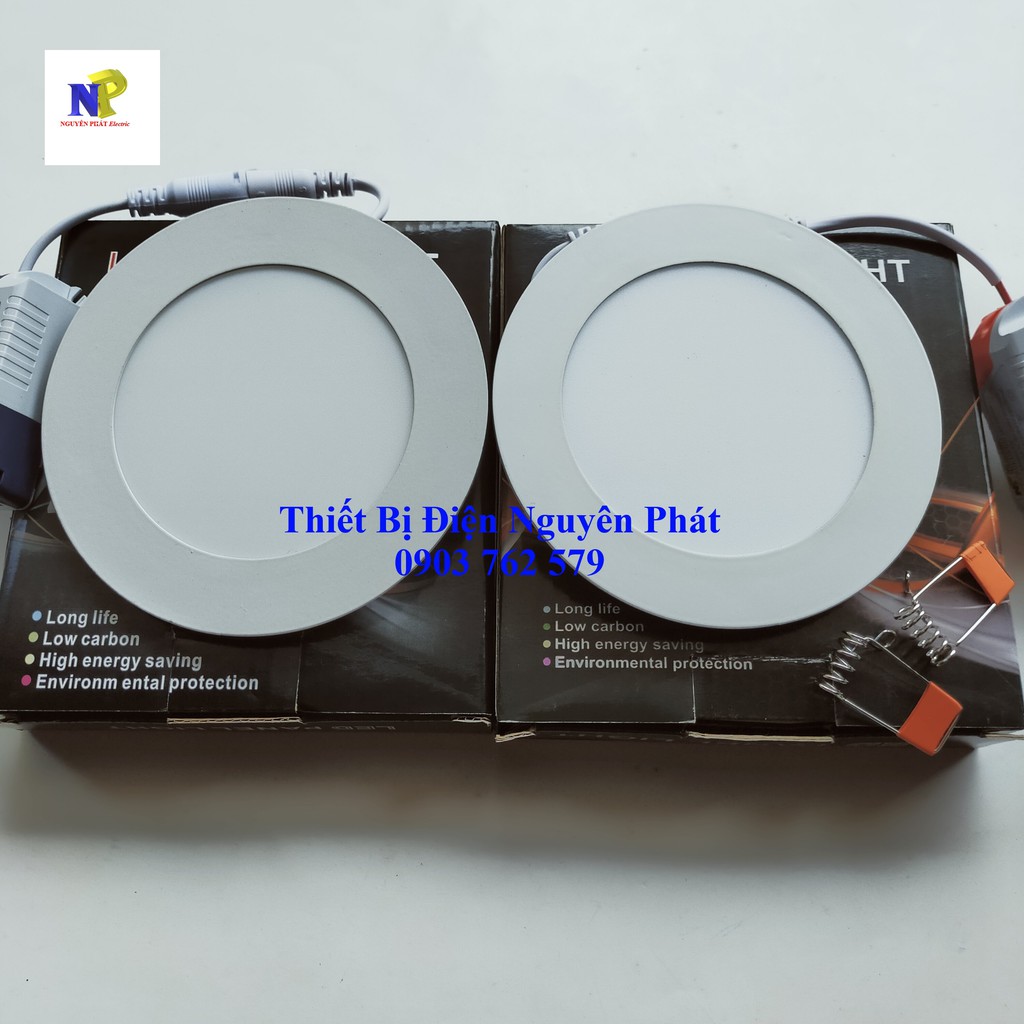 Đèn Led Panel Âm Trần Siêu Mỏng 6w Ánh Sáng Trắng/Vàng