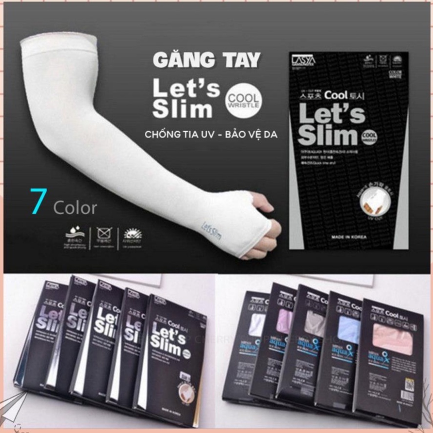 Ống tay chống nắng, bao tay chống nắng, găng tay chống nắng nam nữ let's slim xỏ ngón thời trang - Happy Life 4U