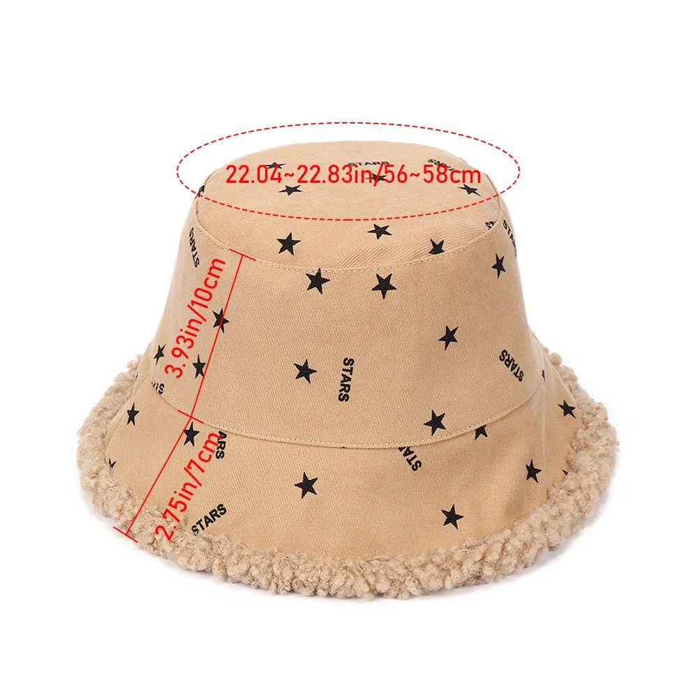 Nón Bucket Hai Mặt Bằng Lông Giả Mềm Mại Chống Nắng