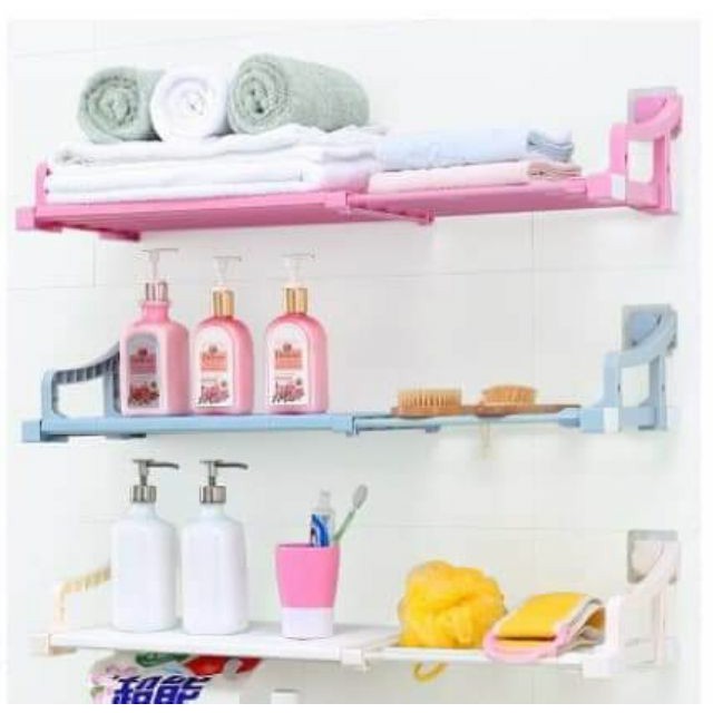 Giá Để Đồ Điều Chỉnh Độ Dài Đa Năng DÁN TƯỜNG