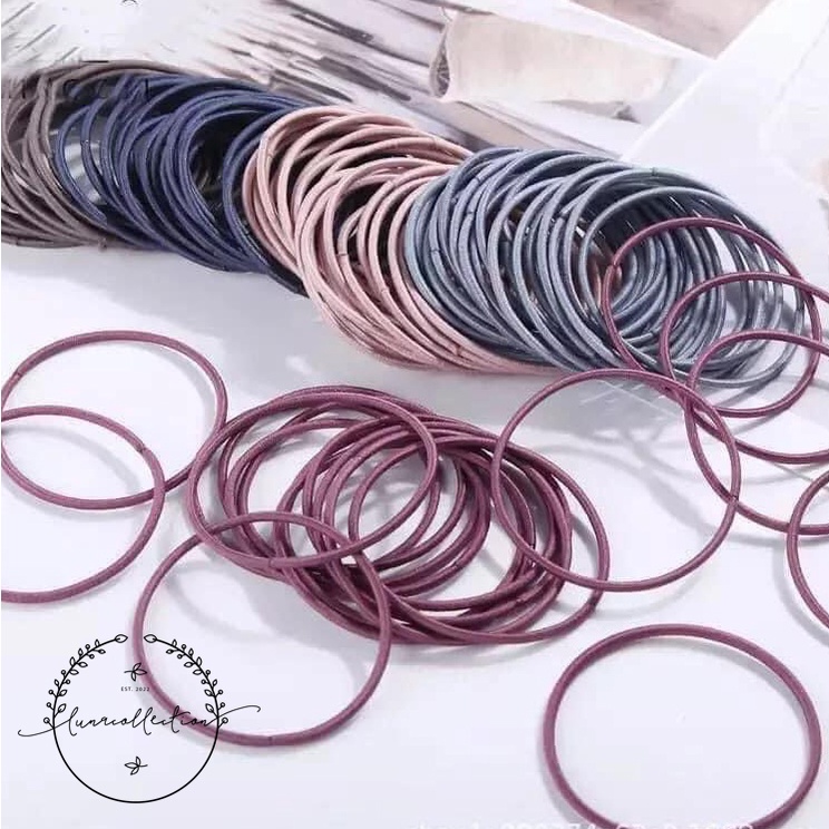 Thun cột tóc, chun buộc tóc - túi 100 sợi