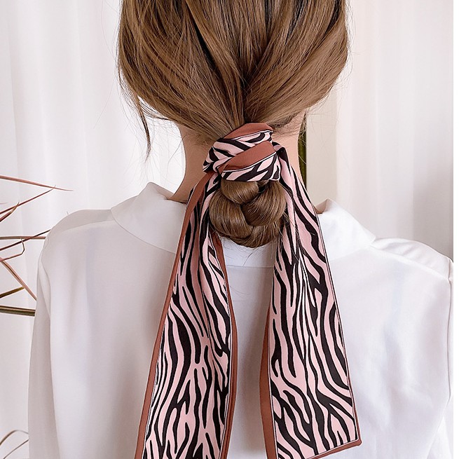 Fashion Silk Scarf Headband Tied Hair Bow Ribbon Ribbon