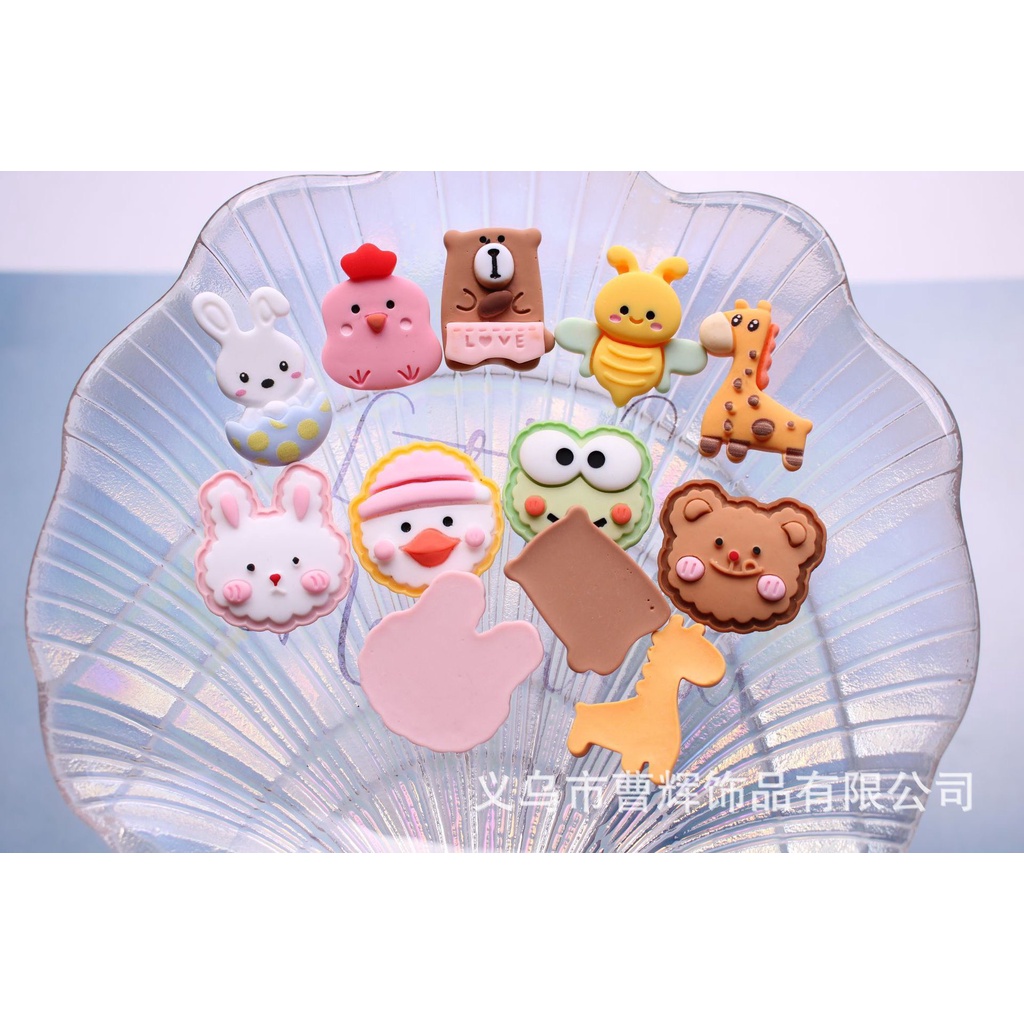 C131-Charm slime/ Dụng Cụ Trang Trí Hình Thú và Hoa (1.5 x 2.3 cm)