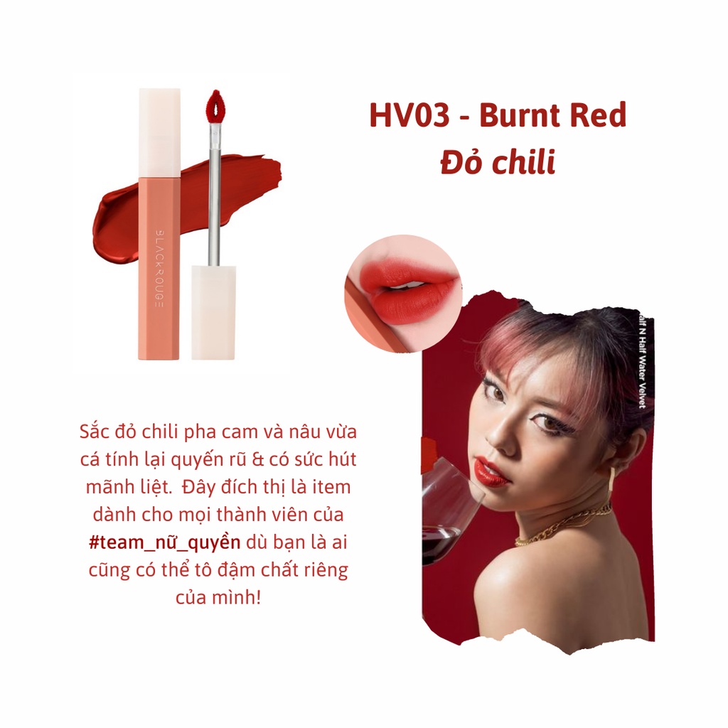 Son Kem Black Rouge Half N Half Water Velvet  31.1g