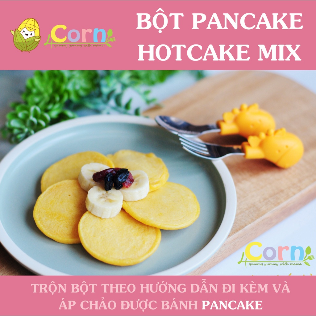 Bột làm bánh pancake/hotcake trộn sẵn Wakodo - Topvalu - Morinaga- Cho bé 9m+