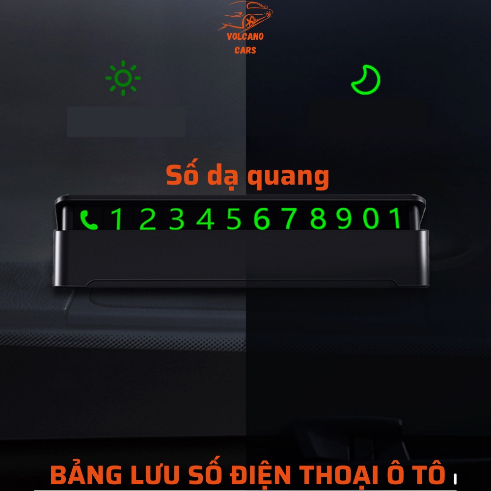 Bảng ghi, thẻ lưu số điện thoại cho ô tô xe hơi khi dừng đỗ chất liệu nhựa cao cấp bền đẹp nhỏ gọn tiện dụng