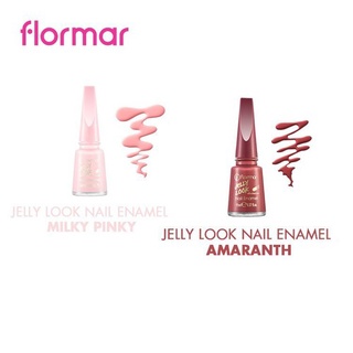 Sơn Móng Tay Flormar Jelly Look Nail Enamel Màu Đỏ Đất(naivang955)