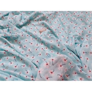 Vải voan lụa hoa bồ công anh (vải voan hoa cao cấp)