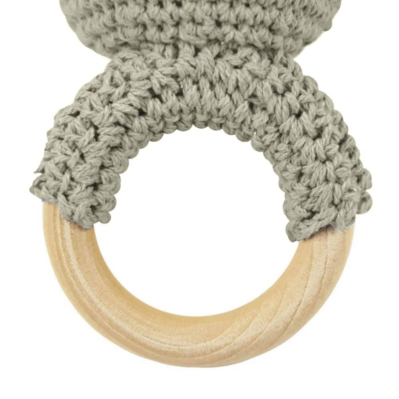 ✿ Đồ Chơi Lục Lạc Đan Len Thủ Công Không BPA Cho Bé Mọc Răng