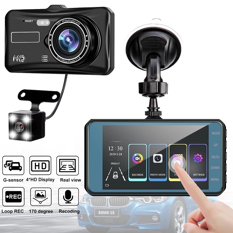 Camera Hành Trình Ô Tô Full HD Đèn LED tặng kèm thẻ nhớ 32gb micro SD - Nguồn tẩu 12V