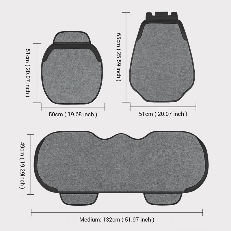 Bọc ghế ô tô SEAMETAL bằng vải lanh thoáng khí thời trang bốn mùa đa năng bảo vệ nội thất