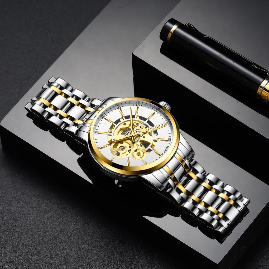 Đồng hồ nam FNGEEN, đồng hồ chính hãng cơ dây kim loại sang trọng mã A12 | BigBuy360 - bigbuy360.vn