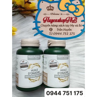 Hoa anh thảo Nat & Form Huile d'onagre - 200 viên hàng Pháp hbshop