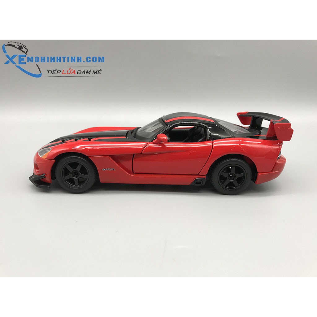 Xe Mô Hình Dodge Viper Srt10 Acr 1:24 Bburago (Đỏ Đen)