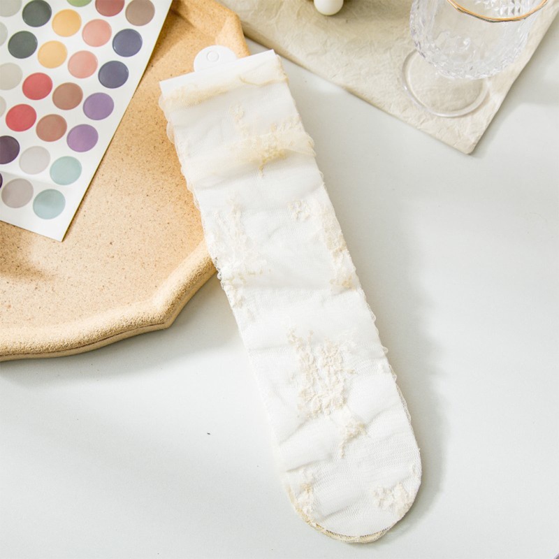 Vớ Ren Lưới Mỏng Xuyên Thấu Phong Cách Lolita Nhật Bản Cho Nữ