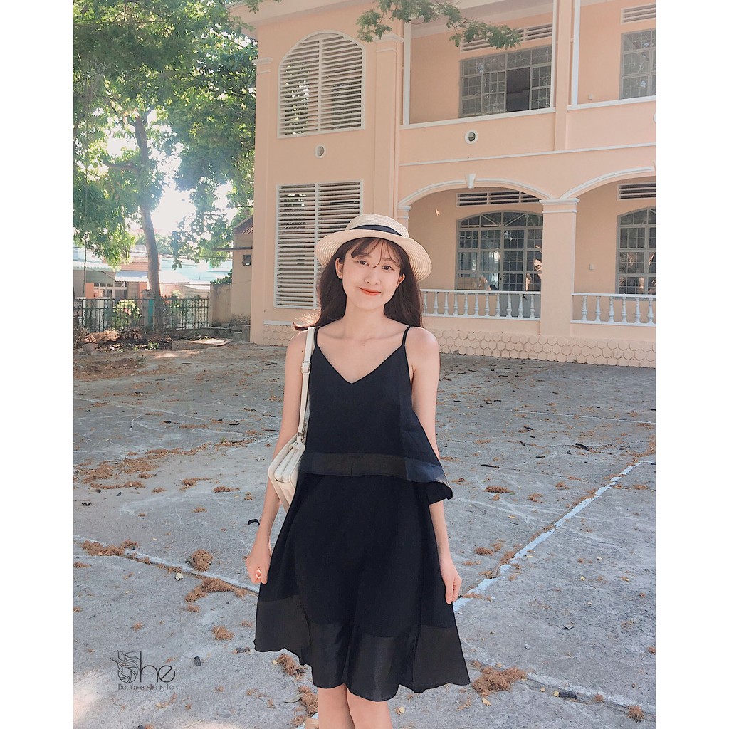 Đầm Maxi Hai Dây Suông SD07