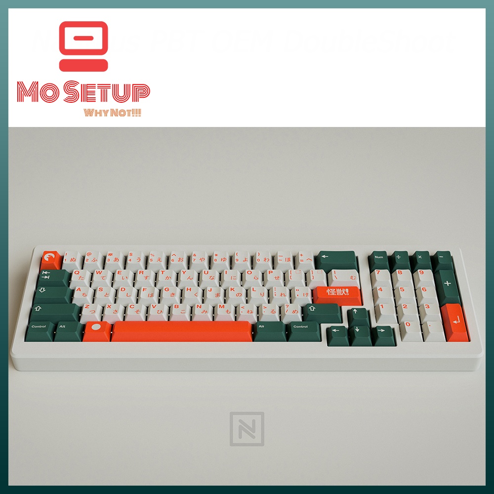 Keycap bàn phím cơ_GMK Kaiju Clone PBT Dyesub Cherry Profile_Dành cho các layout.