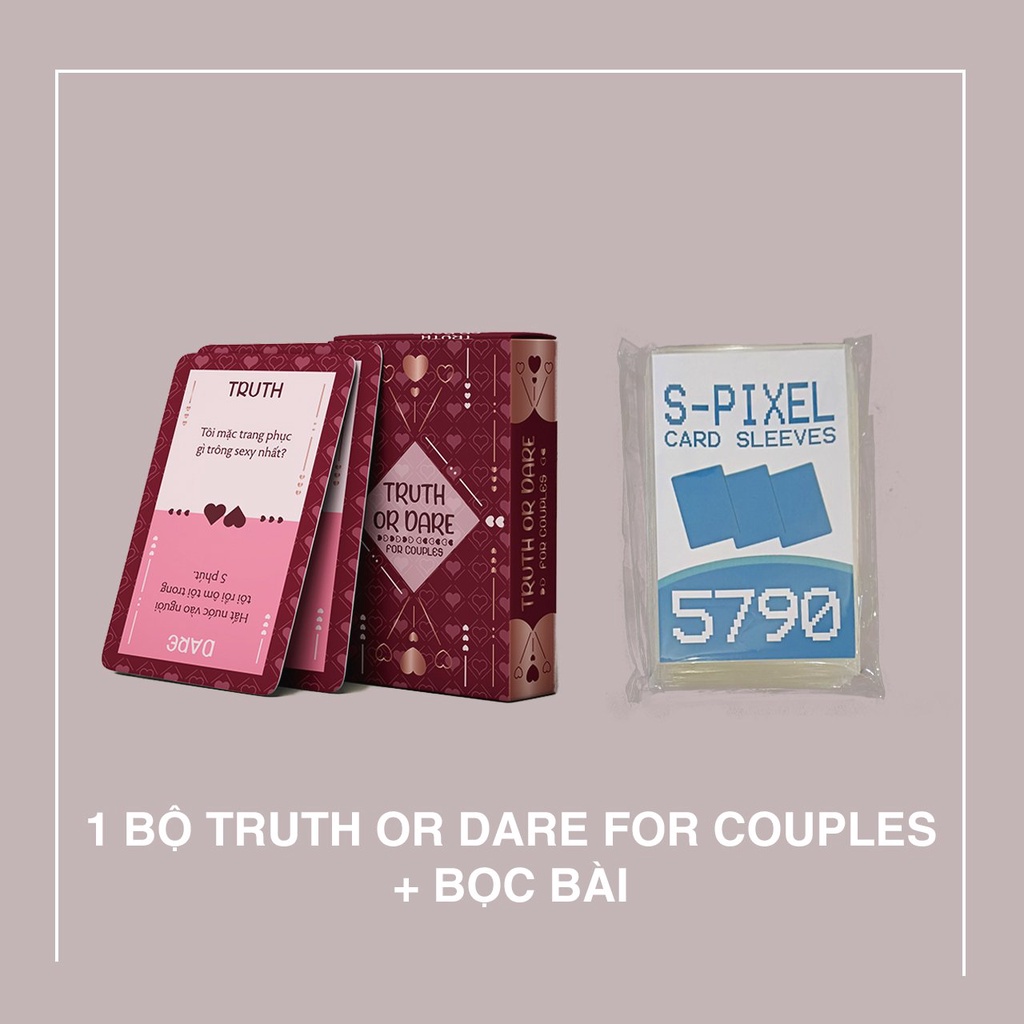 Bộ bài cặp đôi truth or dare for couple thẻ bài boardgame 50 lá thú vị - ảnh sản phẩm 6