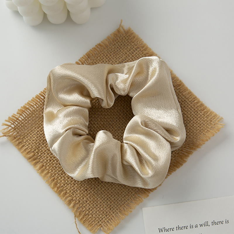 Dây buộc tóc co giãn màu trơn xinh xắn cho nữ