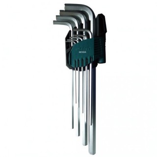 Bộ lục giác loại dài, 9 chi tiết - hệ mét Chất liệu: thép crom Sata 09103A
