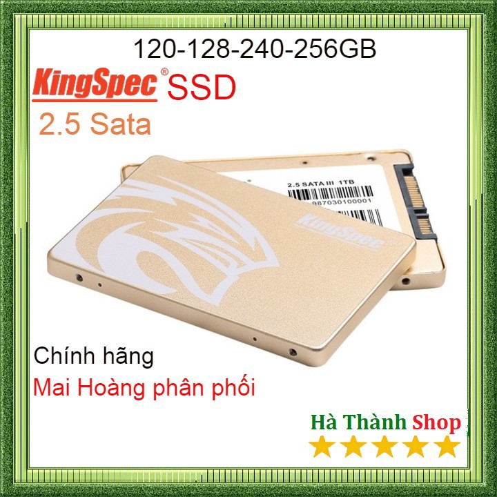 [Mã ELMS5 giảm 7% đơn 300K] SSD Kingspec 120GB,128GB,240GB,256GB Sata3- Mai Hoang Phân Phối