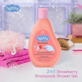 Sữa tắm gội 2in1 Bebble cho bé trên 1 tuổi, chai 250ml