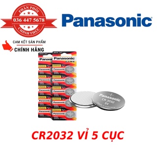 Pin cúc áo panasonic cr2032 vỉ 5 viên 3v lithium