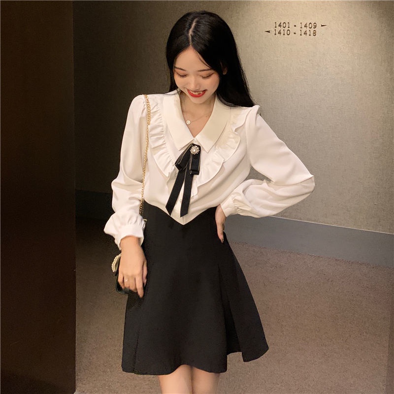 Áo Sơ Mi Tay Dài Kiểu Pháp Thời Trang Mùa Thu Thanh Lịch