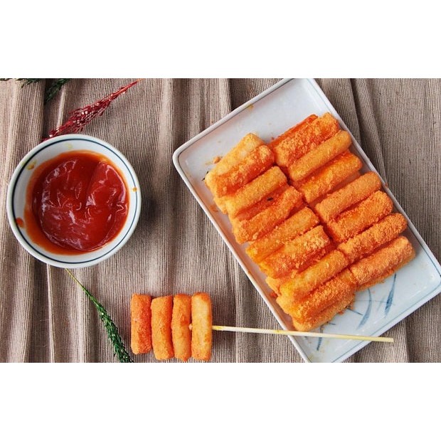 BÁNH GẠO HÀN QUỐC KÈM BỘT PHÔ MAI ( loại mới )