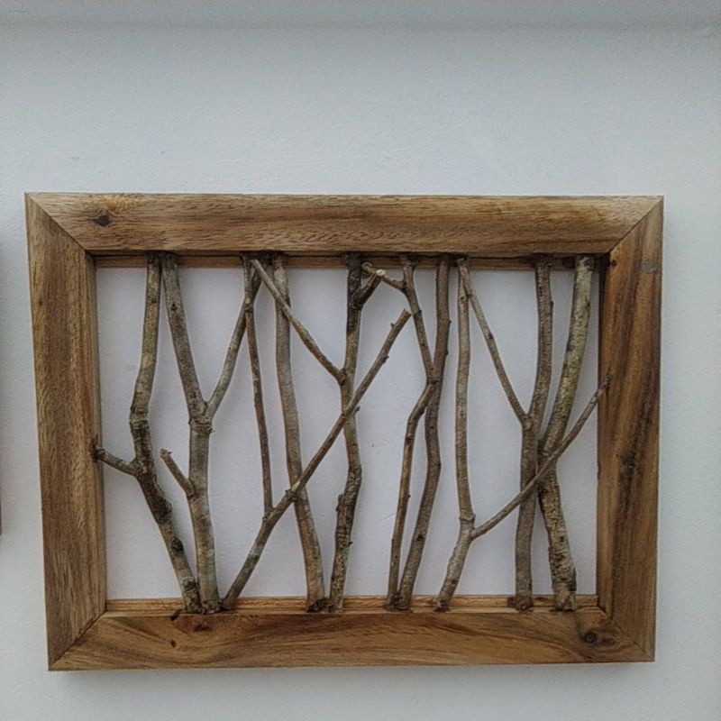 Tranh gỗ cành cây khô trang trí kích thước 30 x 40CM