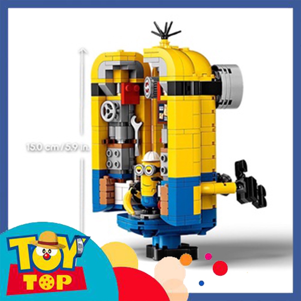 Đồ chơi lắp ráp ghép Minions and their Lair xếp hình hang ổ minion xếp hình A2112 X19009 CLB 21001 mô phỏng 75551