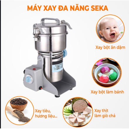 Máy xay bột khô đa năng - Máy xay Sake xay thịt , xay bột .... công xuất lớn ( HÀNG CAO CẤP )