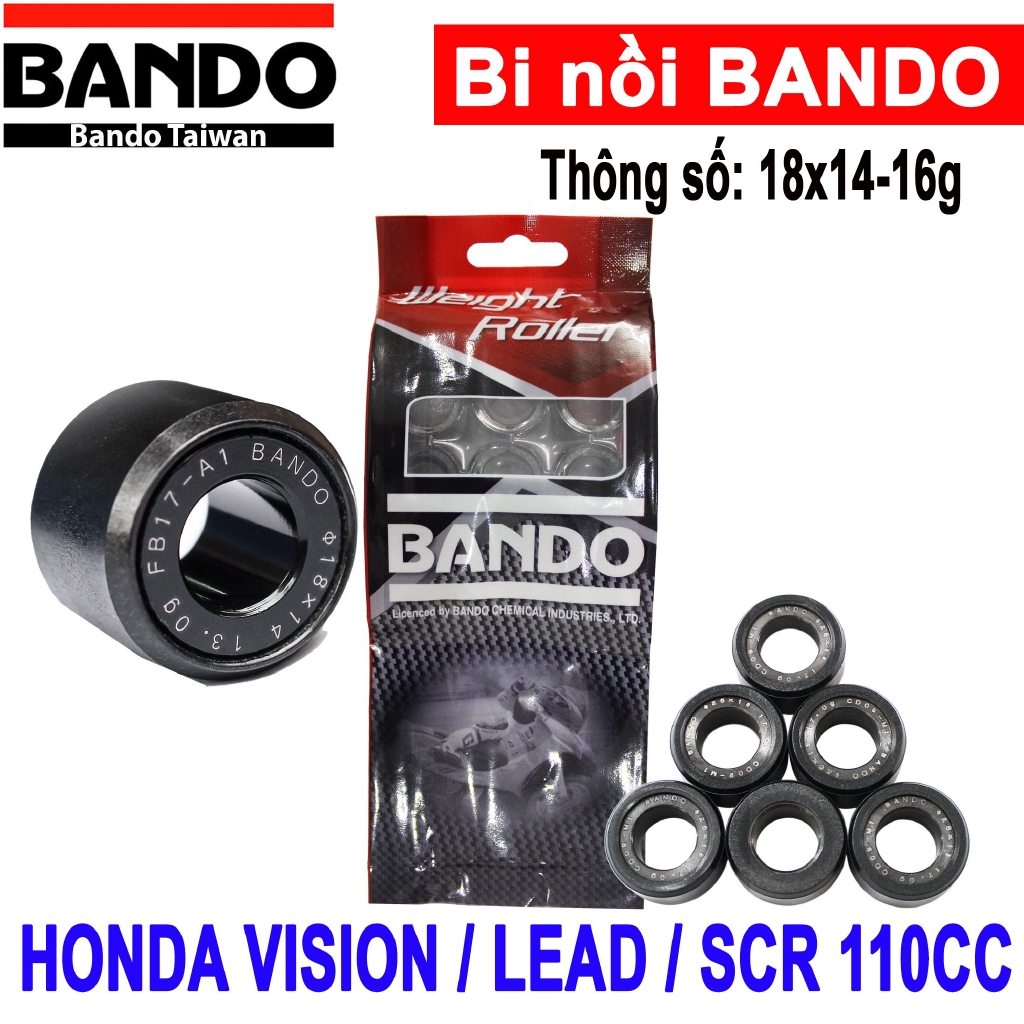 Bi Nồi Honda Vision , Lead , SCR 110 - Bando